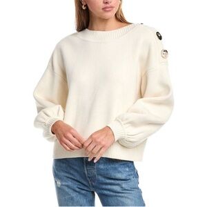 NWT Ba&Sh Mateo Jumper in Ecru - Xs